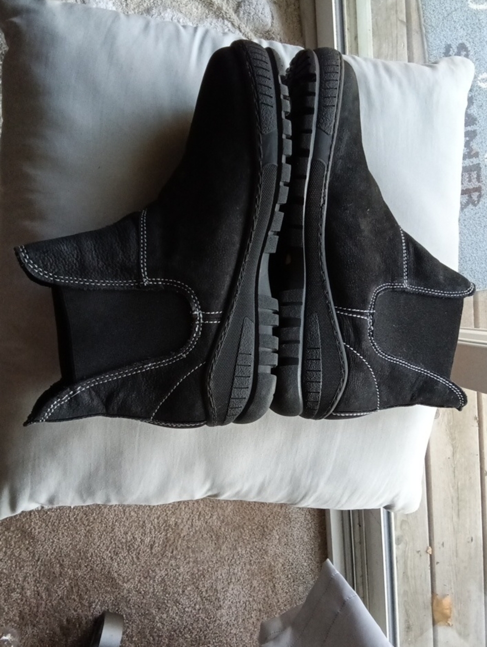 OtBt Suede Slip-On Ankle Boots
